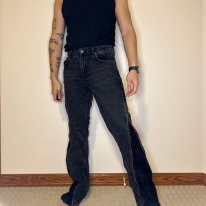 Zara Zippered Flare Denim
